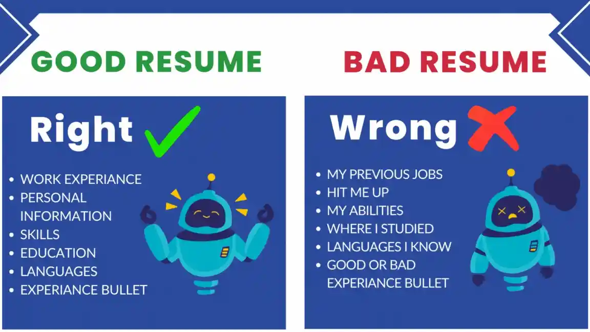 Good vs Bad resume